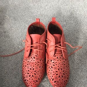 Women's Coral Lasercut Ankle Boots
